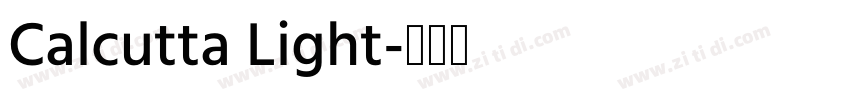 Calcutta Light字体转换